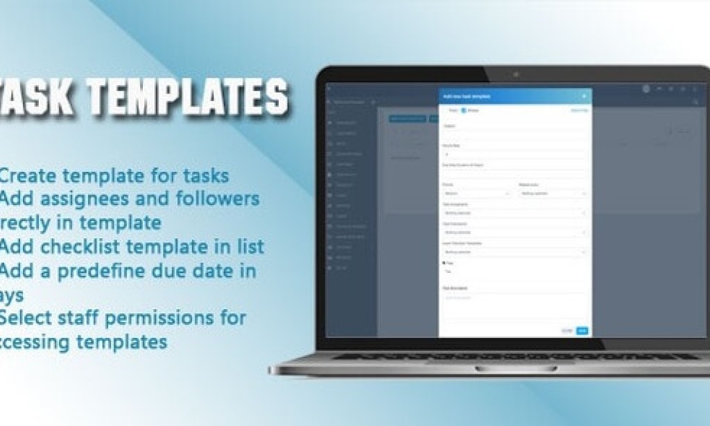 Task Templates for Perfex CRM v1.0.1 – Addon