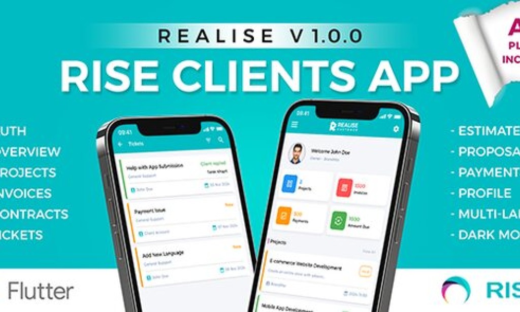 REALISE v1.0 – RISE CRM Customer Mobile App for Android and iOS Source