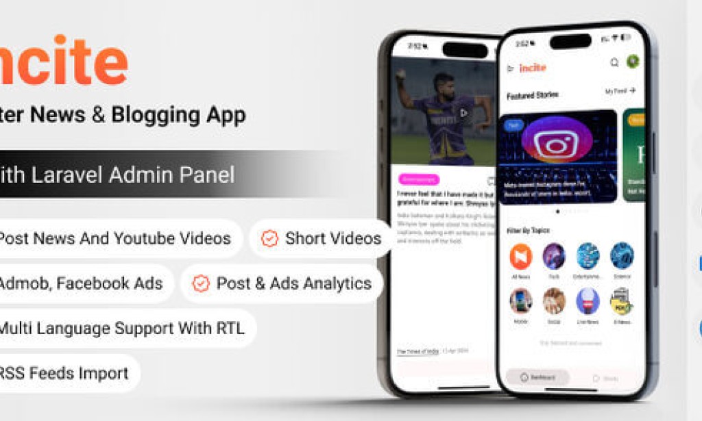 Incite News App v3.0 – Short News App Complete Solution Source