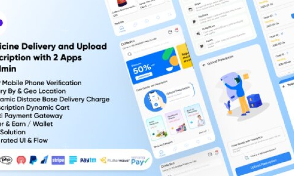 DrMedico v1.5 – On Demand Pharmacy Delivery with Medicine Delivery and Upload Prescription App