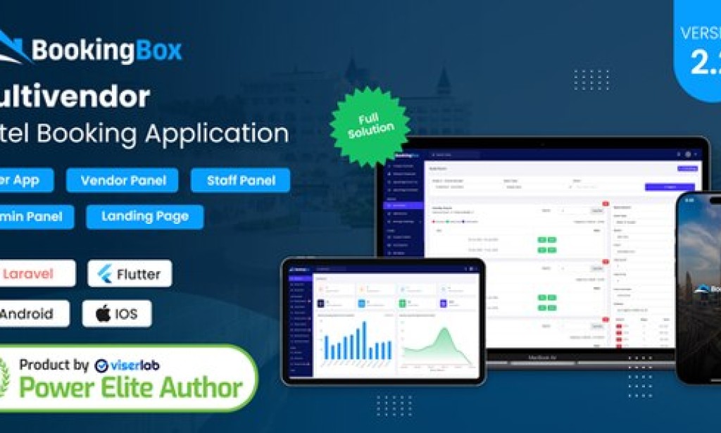 BookingBox v2.3 Nulled – Complete MultiVendor Hotel Booking Application SAAS Script