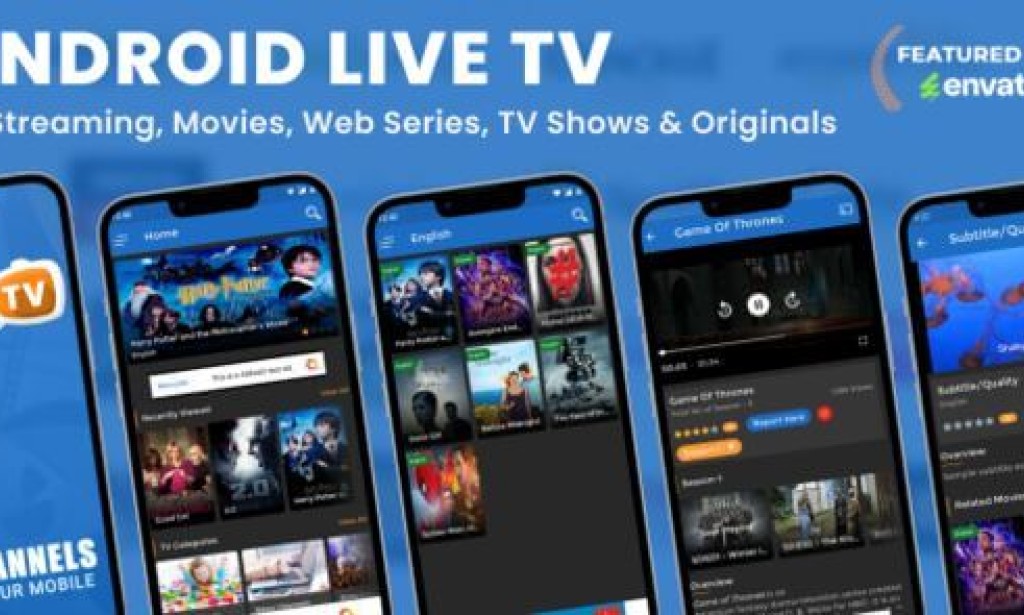 Android Live TV (16 Jul 2025) Nulled – ( TV Streaming, Movies, Web Series, TV Shows & Originals) App + Admin