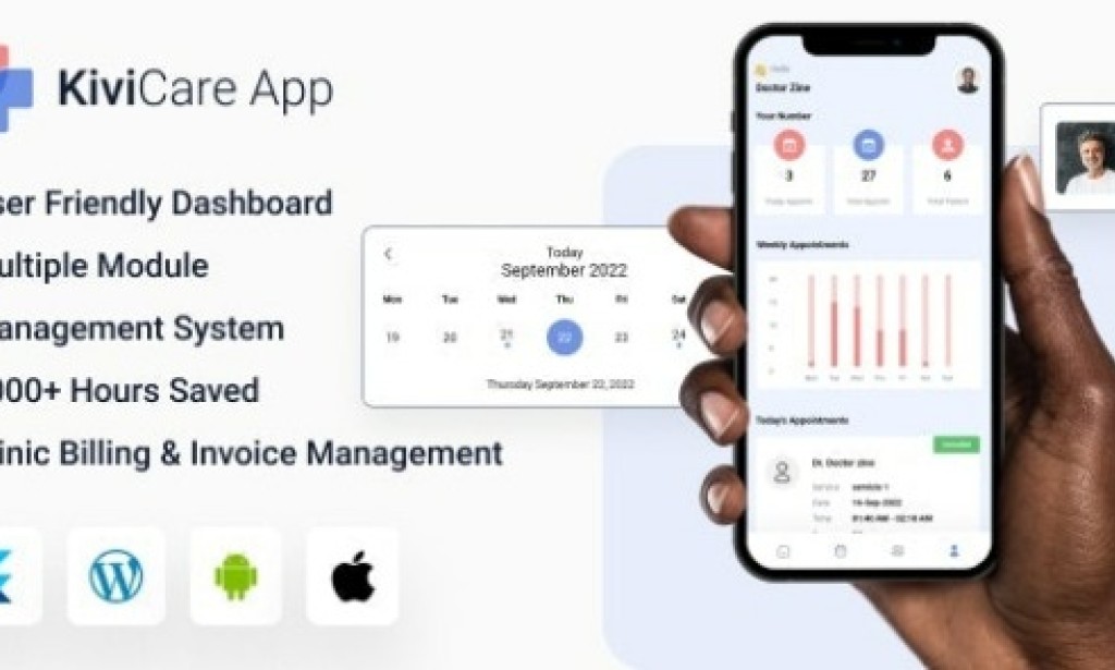 KiviCare Flutter 3.x App v9.6.3 – Clinic & Patient Management System Source Code