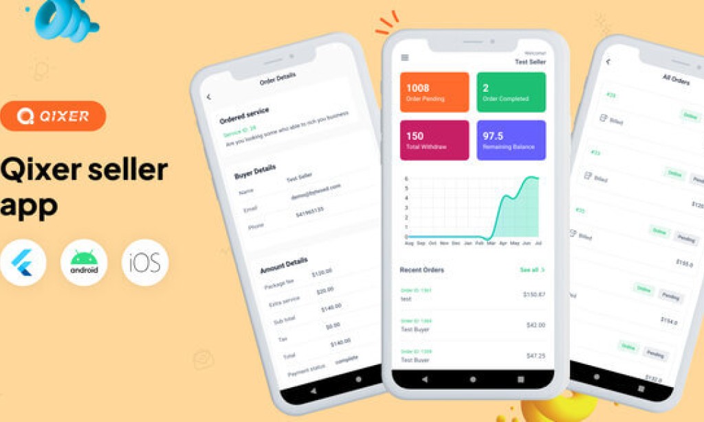 Qixer (23 July 2025) – Multi-Vendor On Demand Service Marketplace Seller App Source