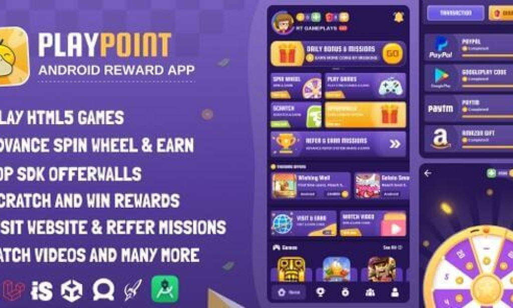 PlayPoint v1.6 – Android App with Admin Panel Source Code