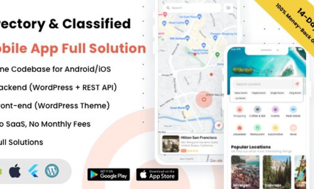 Listar FluxPro v1.3.5 – Directory & Classified Mobile App Full Solution Source