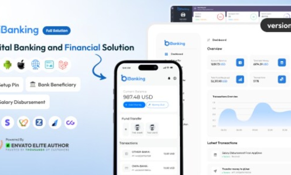 iBanking v1.0.0 – Digital Banking and Financial Solution Source