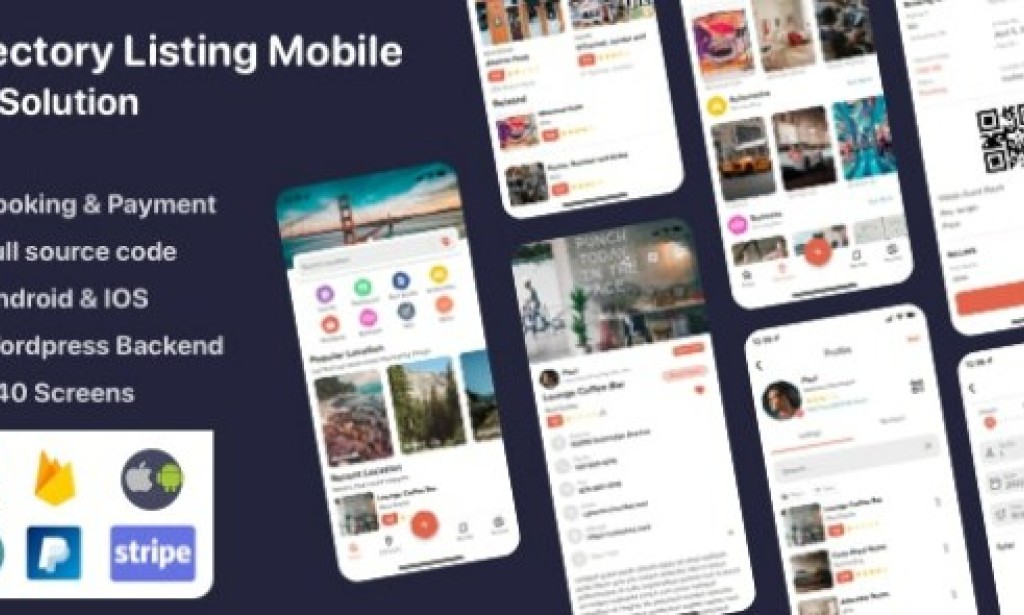 Listar FluxPro v1.3.5 – Flutter Mobile Directory Listing & Booking – WordPress Backend Source