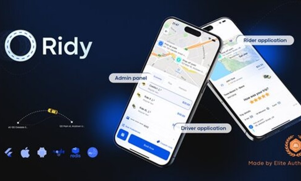 Ridy Taxi Application v3.2.8 – Complete Taxi Solution with Admin Panel Source