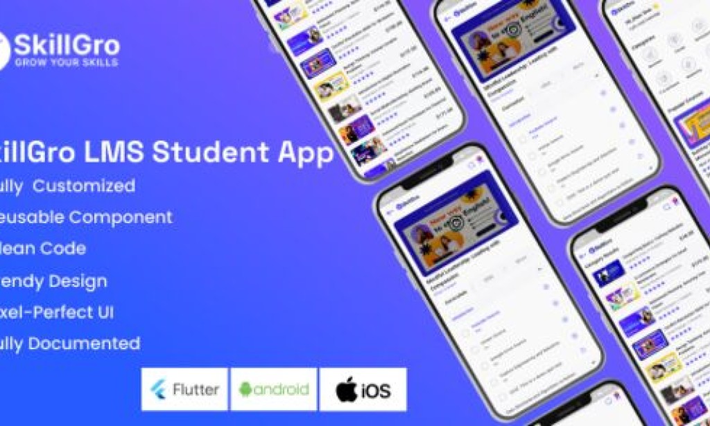 SkillGro LMS Student App v1.0 – Course & Learning Management System Source Code