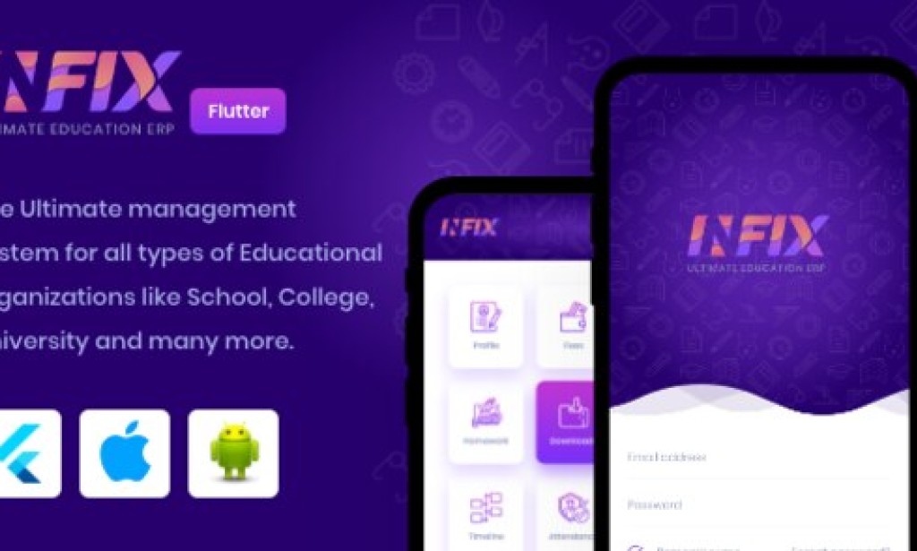 InfixEdu v5.1 – Open Source Flutter for Android & iOS App Source