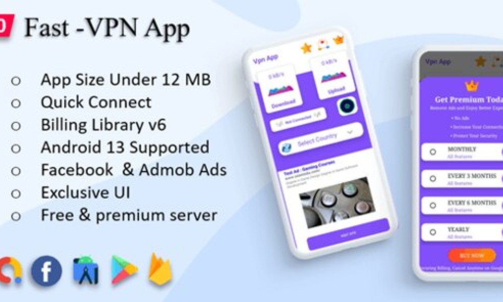 Fast-Pro VPN App v8.0 – VPN Unblock Proxy | VPN In App Purchase | High Secure VPN | Admob Ads Source