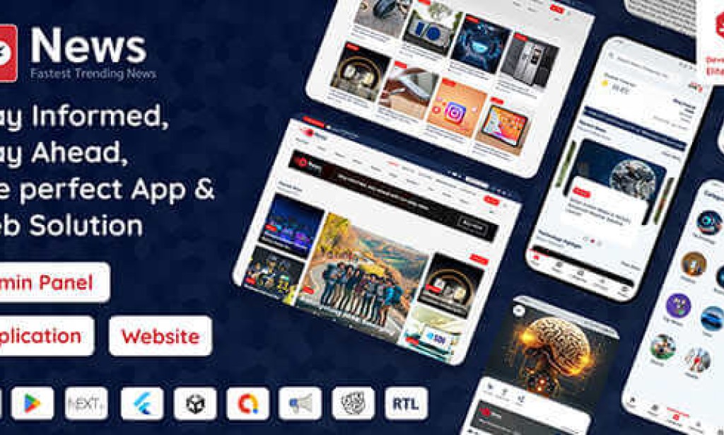 News App and Web v3.2.1 Nulled – Flutter News App for Android and iOS App | News Website with Admin Panel Source