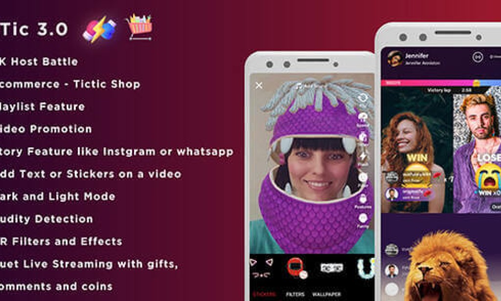 TicTic (11 Mar 2025) – Android Media App for Creating and Sharing Short Videos App Source