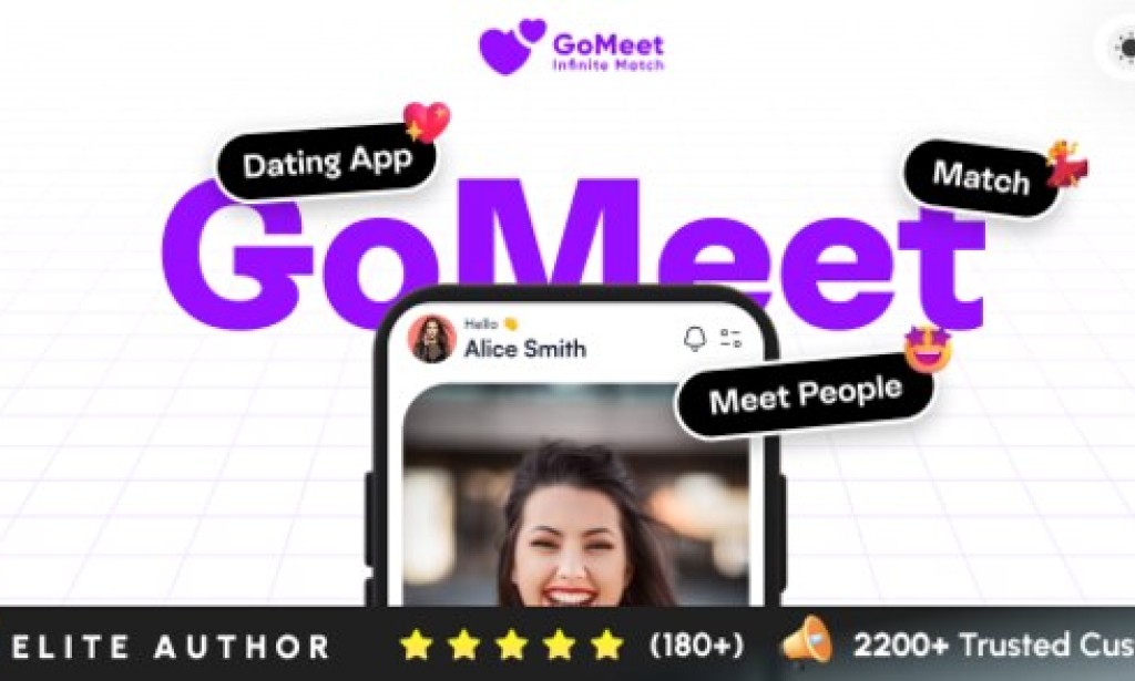GoMeet v1.4 – Complete Social Dating Mobile App | Online Dating | Match, Chat & Video Dating | Dating App Source