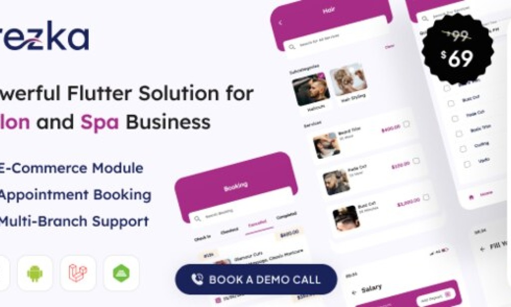 Frezka v3.3.2 – Software for Salons and Spa Businesses (Flutter + Laravel) App Source