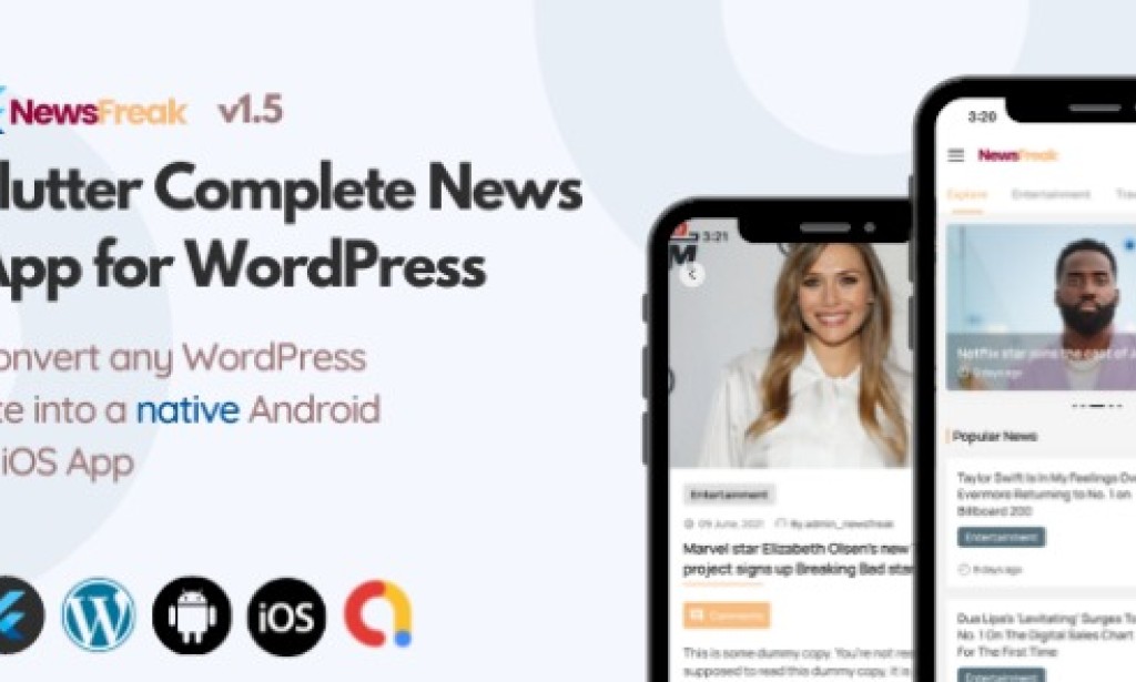 Newsfreak v2.2.2 – Flutter News App for WordPress App Source