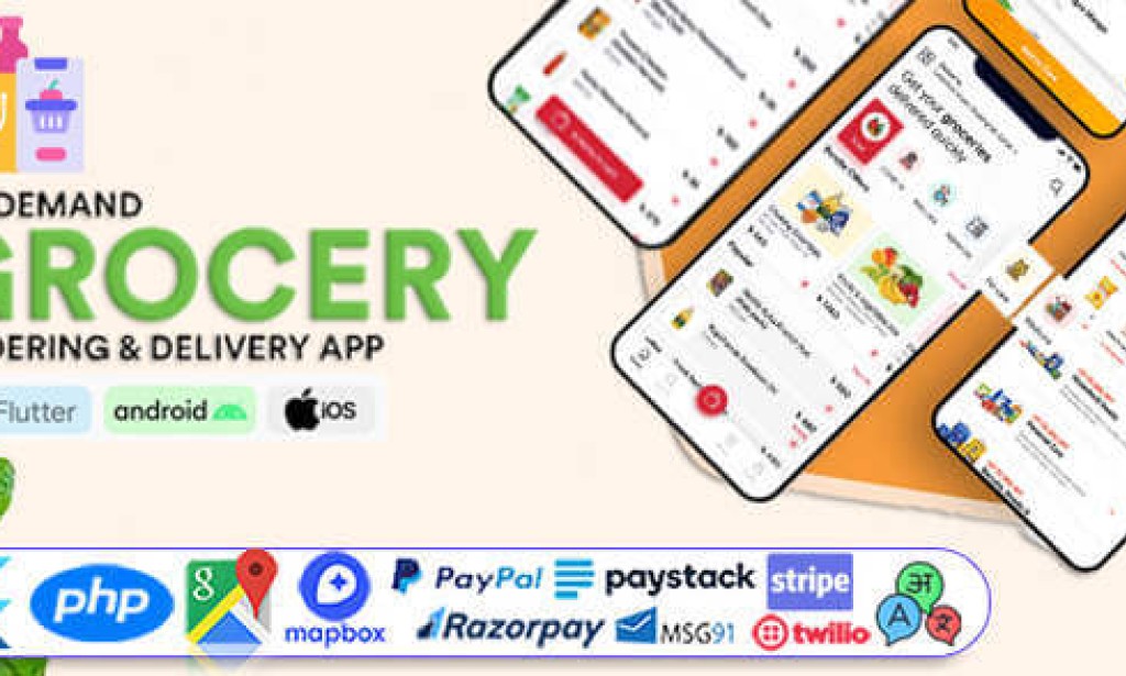 GoGrocer v1.12.0 Nulled – Grocery Vegetable Store Delivery Mobile App with Admin Panel Source