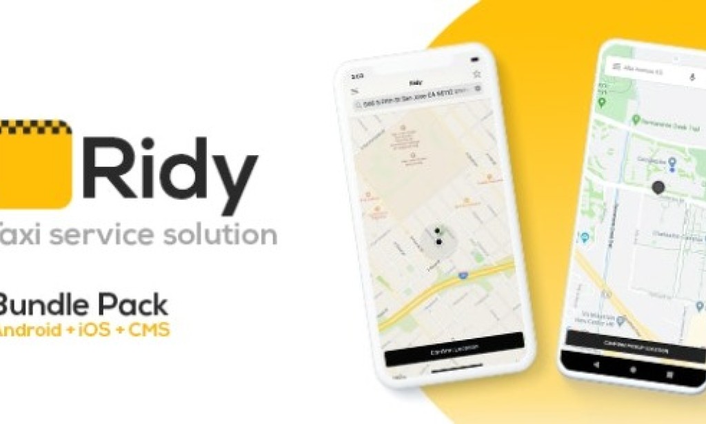 Ridy v4.1.0 – Taxi Application Android & iOS + Dashboard Source