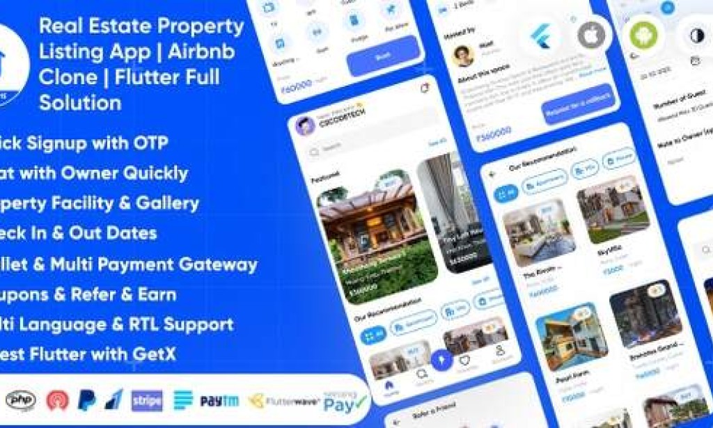 GoProperty v1.5 – Real Estate Property Listing App | Rentals-Exchange-Buy | Airbnb Clone | Full Solution Source
