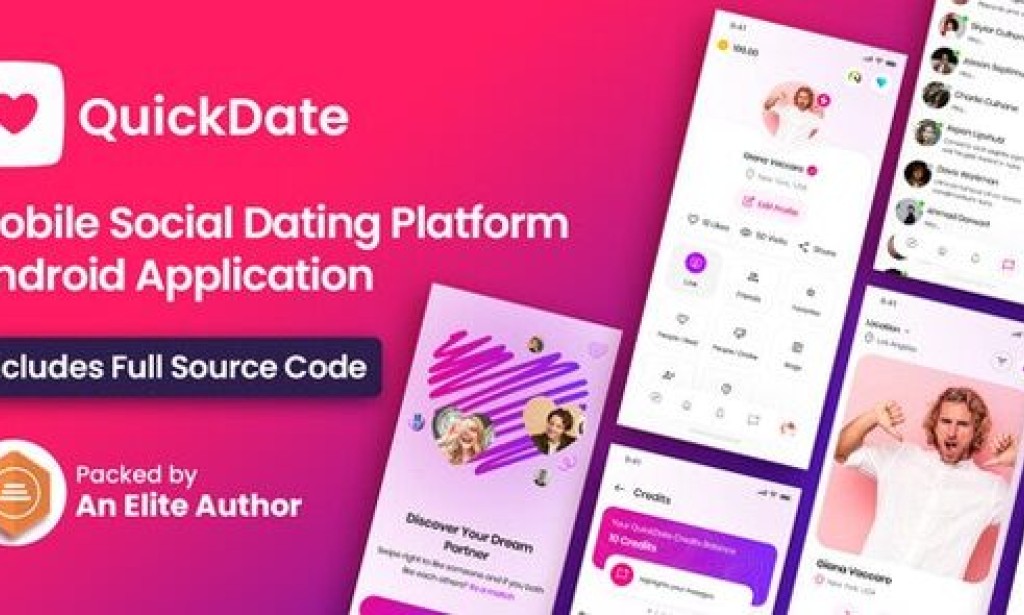 QuickDate Android v3.4 – Mobile Social Dating Platform Application Source
