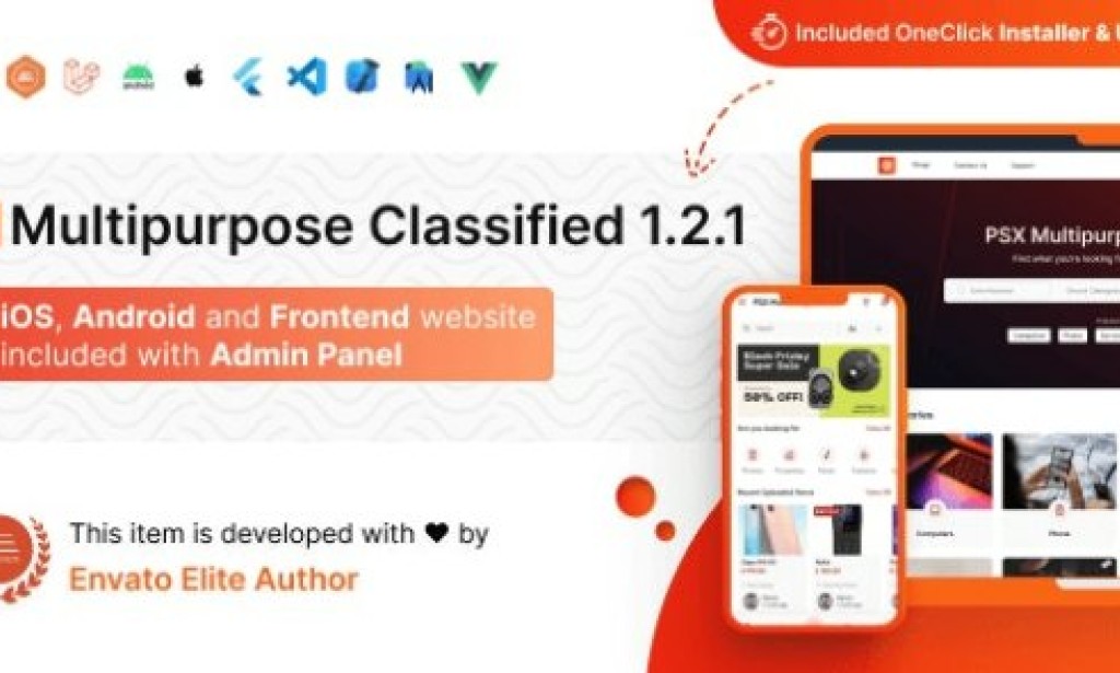 PSX v1.5.3 – Multipurpose Classified Flutter App with Laravel Admin Panel Source Code