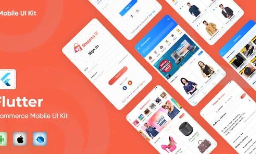 E-Commerce UI Template in Flutter v1.1 – App Source