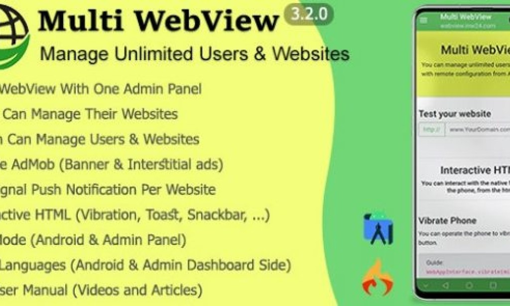 Multi WebView + Admin Panel v3.2.0 – App Source Code