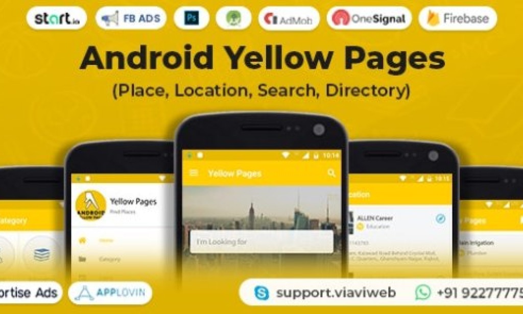 Android Yellow Pages v1.4 (Place, Location, Search, Directory) App Source