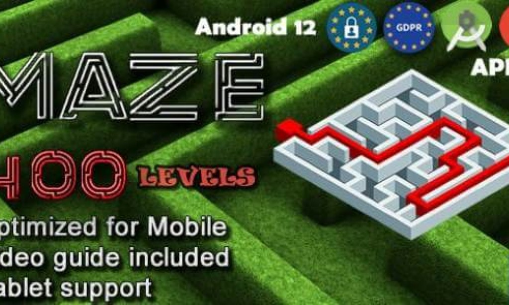 Maze 400 (Admob + GDPR + Android Studio) Game Source