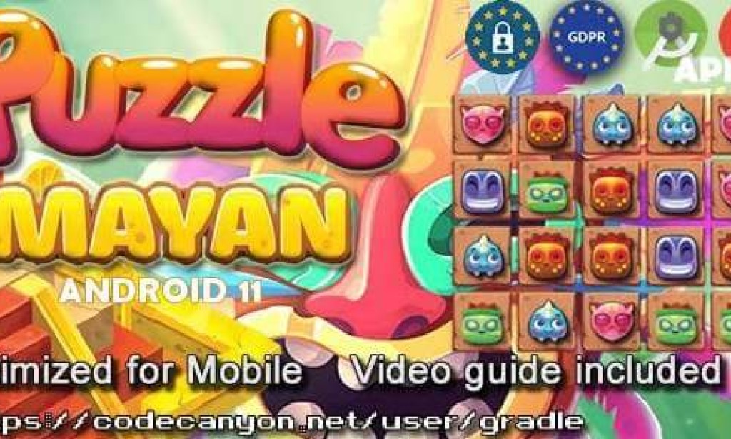 Puzzle Mayan (Admob + GDPR + Android Studio) Game Source