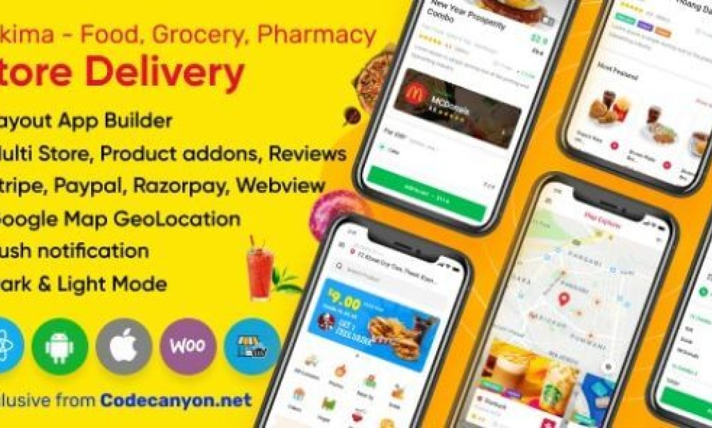 Lekima v2.9.0 – Store Delivery Full React Native Application for WordPress WooCommerce Source