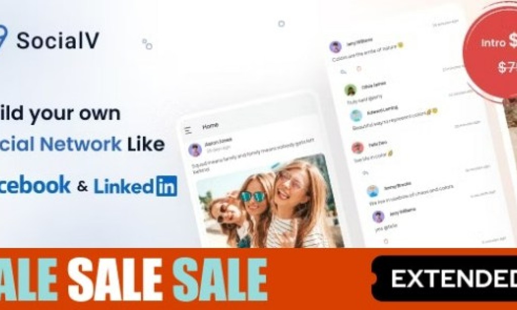 SocialV v6.12.0 – Social Network Flutter App with BuddyPress (WordPress) Backend Source
