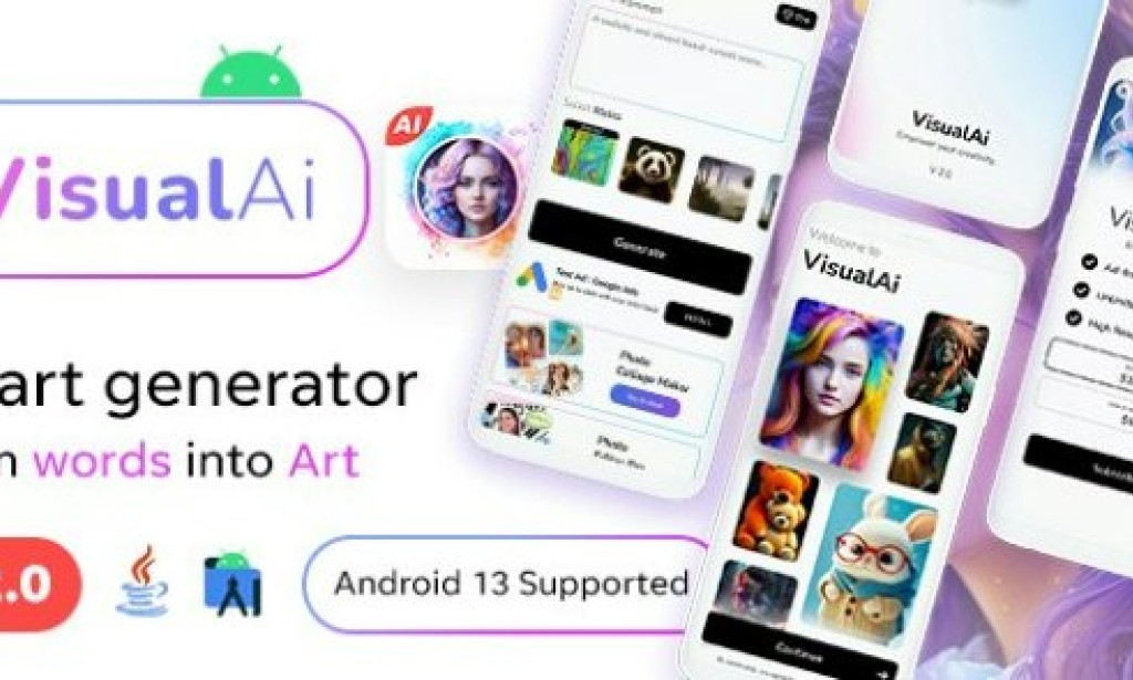 VisualAI v2.0 – Ai Images Generator + Photo Editor Tools Android App Source