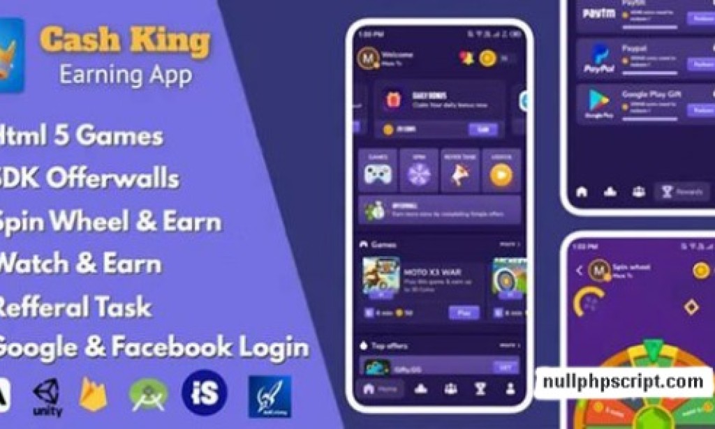 Cash King v8.0 Nulled – Android Earning App with Admin Panel App Source