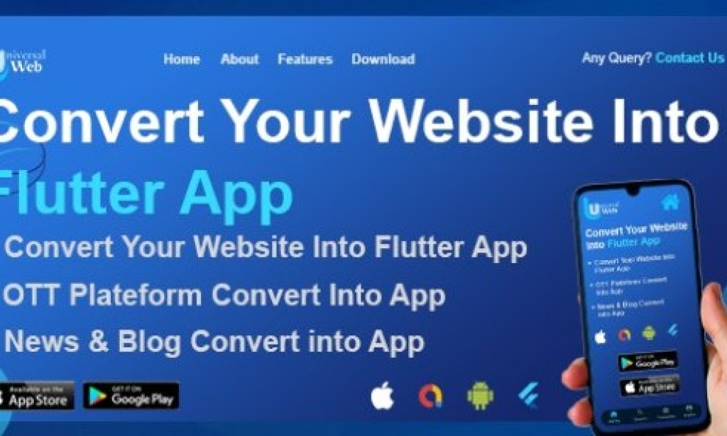UniversalWeb v1.0.0 – Convert Website to a Flutter App | Webview App | Web To App | Android | iOS Source