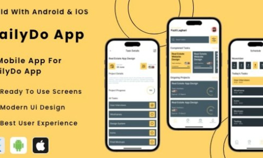 DailyDo App v1.0.0 – Online Daily Task Manager App Flutter | Android | iOS Mobile App Template Source Code