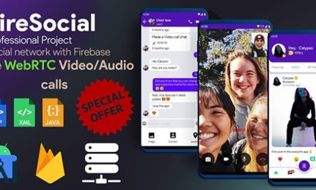 FireSocial v1.8 – Firebase Social Network Source Code