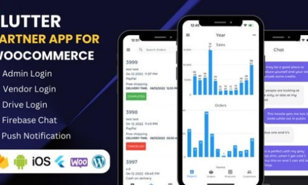 Flutter App for WooCommerce Admin v3.10 – Vendors and Delivery Boys App Source