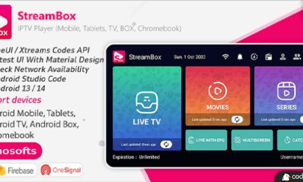 StreamBox v2.0 Nulled – IPTV Player (Android Mobile, Tablets, TV, BOX, Chromebook) App Source
