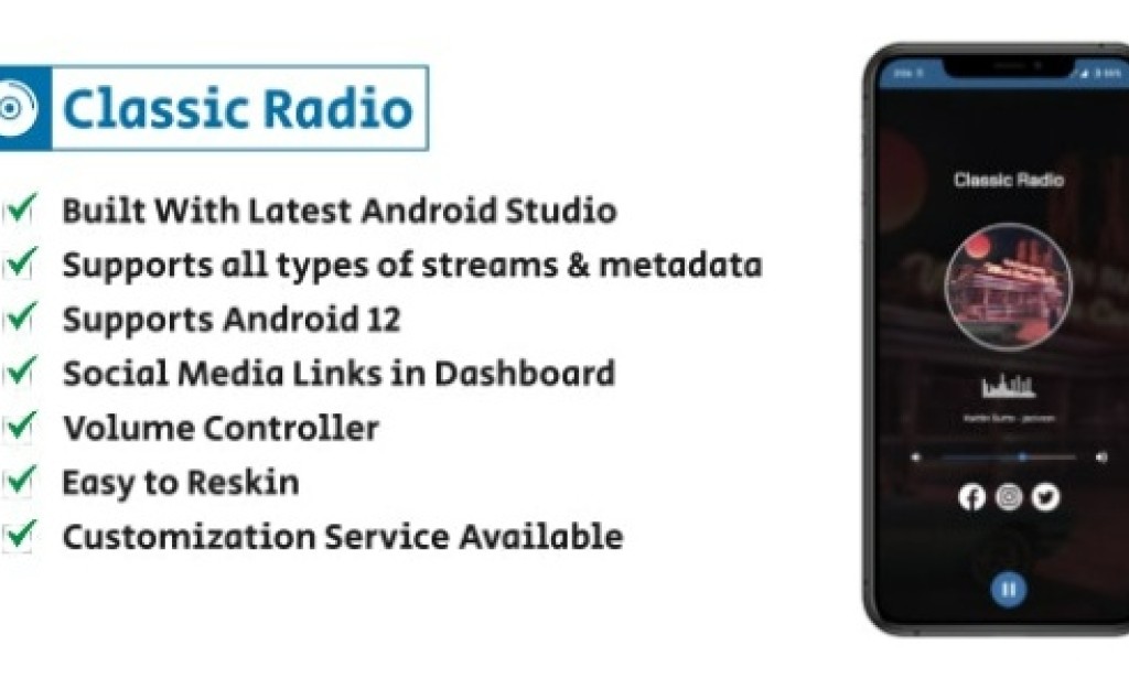 Classic Radio (3 Aug 2023) – Simple and Easy Radio Player for Android App Source