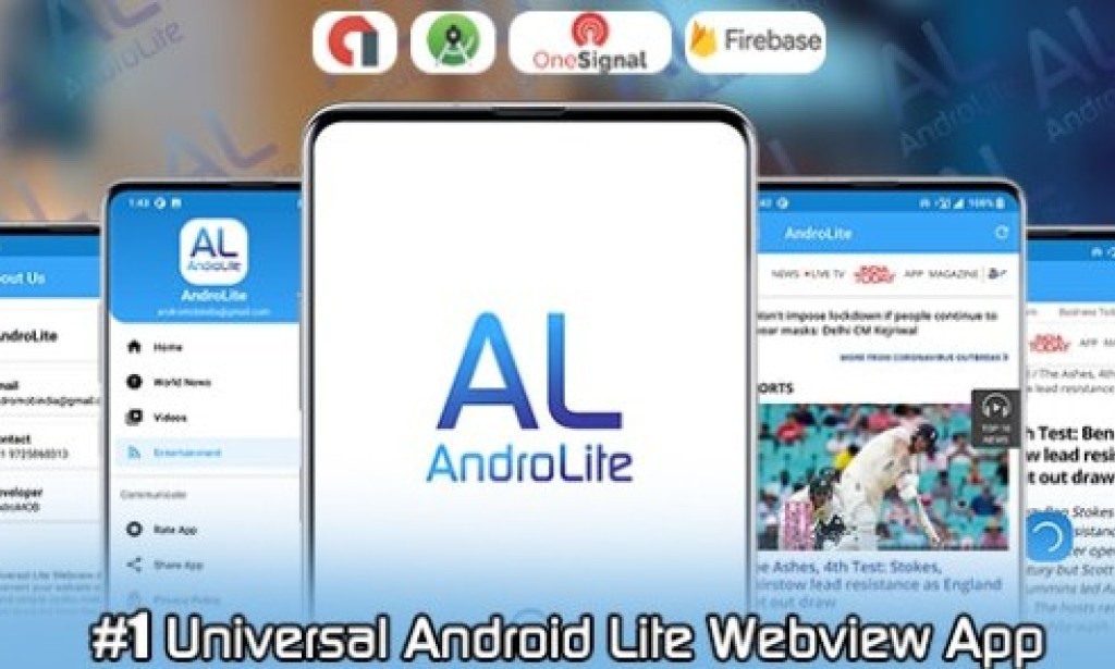 AndroLite (30 Apr 2023) – Easy Configurable Android WebView App Template Source
