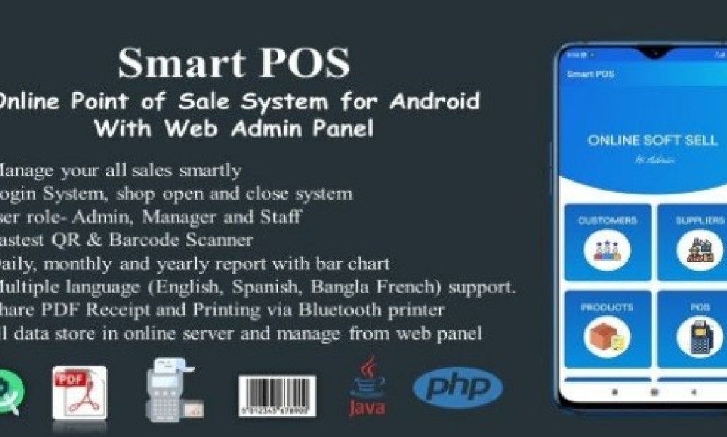 Smart POS v2.4 – Online Point of Sale System for Android with Web Admin Panel Source