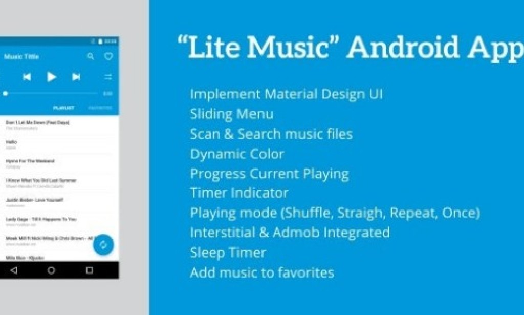 Lite Music v5.1 – Android Music Player Source Code