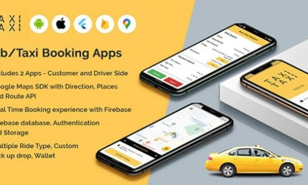Taxi Taxi (31 May 2023) – Flutter Cab/Taxi Booking Apps Source