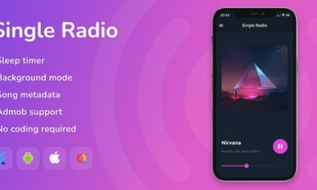 Single Radio v1.8 – Flutter Full App Source Code