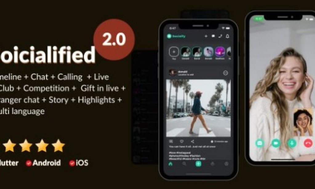 Socialified v2.0 Nulled – Social Media App Clone (Instagram, Facebook, Linked in etc) + Node.js Socket Chat + Calling + Live Source