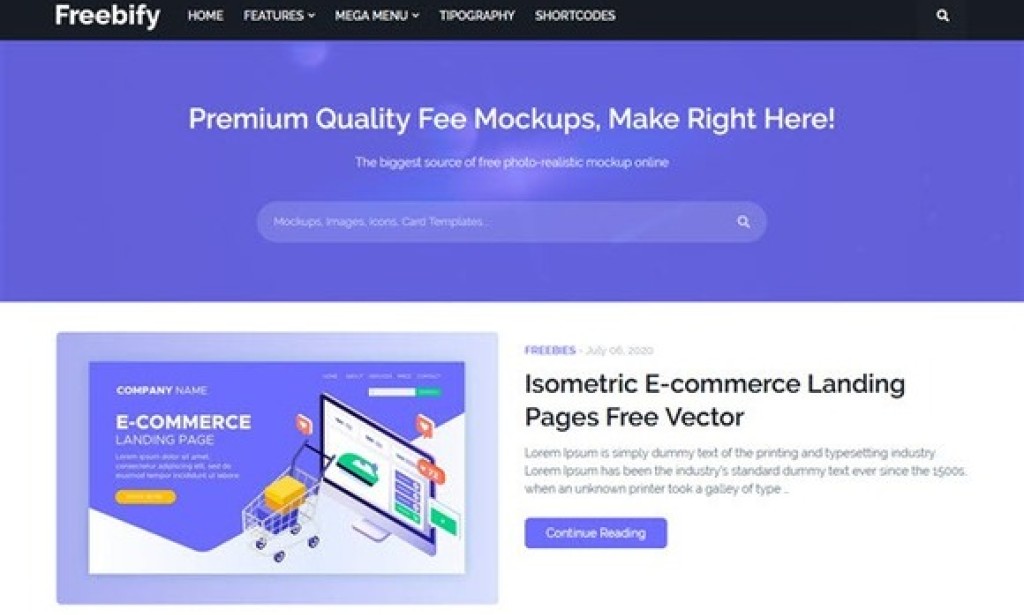 Freebify v1.3.0 Premium – Responsive Blogger Template