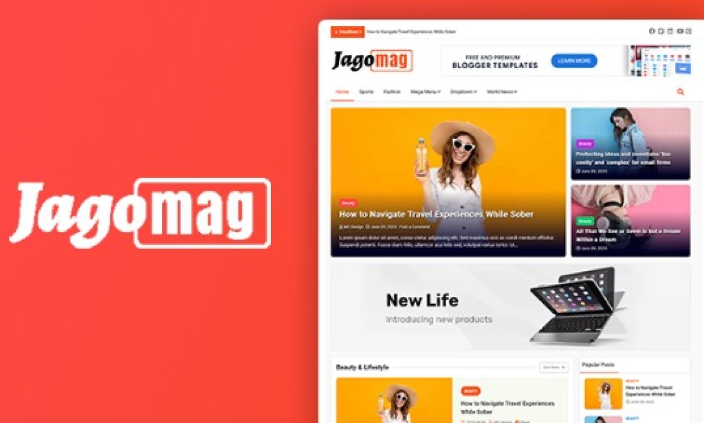 JagoMag (Premium) – Ultimate Magazine Blogger Template