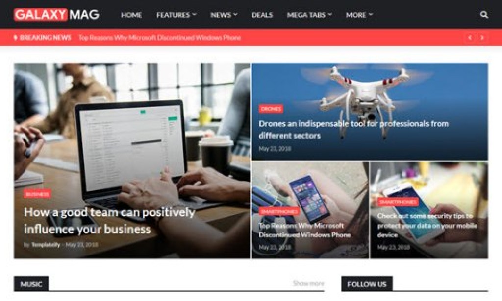GalaxyMag v2.1.0 – Responsive News & Magazine Blogger Template